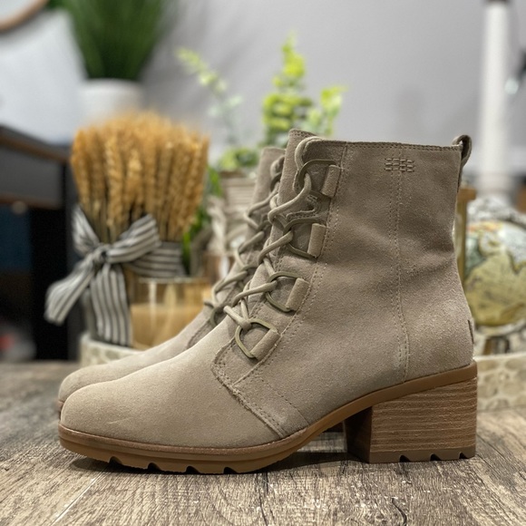 Sorel Shoes - Sorel Cate Waterproof Lace-Up Block Heel Boot